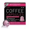 Keurig K-Cups<Bestpresso Lungo Blend Coffee Nespresso Original Pods, Dark Roast, 10/Box (BST10425)