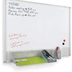 Best Cubicle Message Whiteboard 24"H x 36"W, Magnetic Porcelain Steel (661AB) Dry Erase