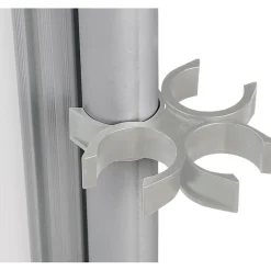 Discount D.O.C. Porcelain Mobile Dry-Erase Whiteboard, Anodized Aluminum Frame, 6' x 6' (661AG-DD) Dry Erase