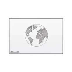 Online Magne-Rite Steel Dry-Erase Whiteboard, Anodized Aluminum Frame, 4' x 4' (219PD) Dry Erase