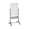 New Platinum Porcelain Dry-Erase Whiteboard, Anodized Aluminum Frame, 3' x 2' (669RU-DD) Dry Erase