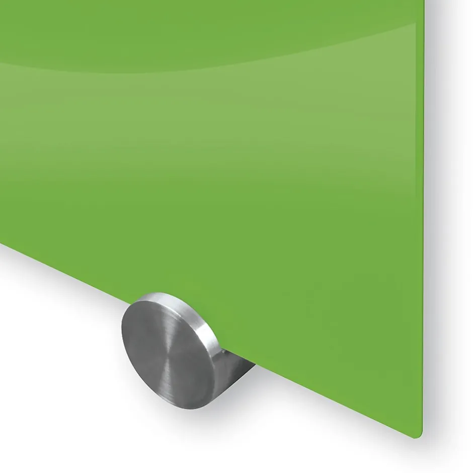 Visionary Colors Magnetic Glass Dry Erase Whiteboard 47.24" x 94.49" Green (83846-Green) Dry Erase