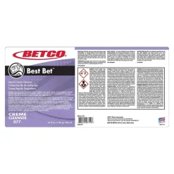 Betco Best Bet Abrasive Creme Cleanser, 32 oz., 12 Bottles/Carton (771200X)