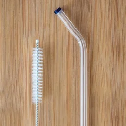 Filters, Stirrers & Straws<Better Houseware Extra-Wide Glass Straws with Cleaning Brush, 5 Pack, (309)