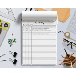Better Office Activity Log Notepad & Refill, 8.5" x 11", Ruled, White, 50 Sheets/Pad, 3 Pads/Pack (25827-3PK) Outlet