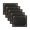 Clearance Certificate Holders, 8.75" x 11.25", Black/Gold, 25/Pack (65251-25PK) Awards & Certificates