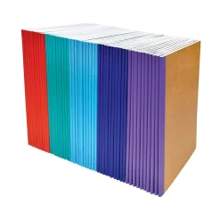 Better Office Composition Notebooks, 5.5" x 8.3", 30 Sheets, Assorted Colors, 50/Pack (25032-50PK) New