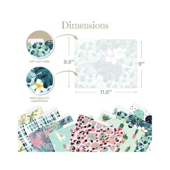 Better Office Cute & Fun Modern Mix Heavyweight File Folders, 1/3-Cut Tab, Letter Size, Assorted Colors, 24/Pack (80023-24PK) New