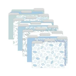 Better Office Floral & Paisley Heavy-Duty File Folders, 1/3-Cut Tab, Letter Size, Paper Stock, 18/Pack (80032-18PK0) Discount