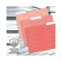 Better Office Heavy-Duty File Folders, 1/3-Cut Tab, Letter Size, Paper Stock, Ombre Rainbow, 18/Pack (80030-18PK)