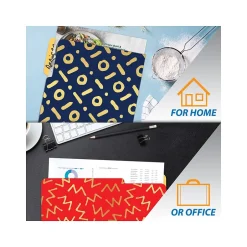 Better Office Heavy-Duty File Folders, 1/3-Cut Tab, Letter Size, Paper Stock, Assorted Colors, 18/Pack (80031-18PK) Clearance