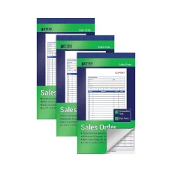 Sale 2-Part Carbonless Sales Order Book, 4.13" x 7.19", 50 Sets/Book, 3 Books/Pack (66003-3PK) Business Forms