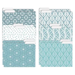 Better Office Soft Hue Floral Heavyweight File Folders, 1/3-Cut Tab, Letter Size, Assorted Colors, 12/Pack (80017-12PK) Best