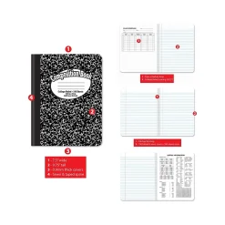 Better Office 1-Subject Composition Notebooks, 7.5