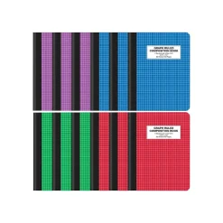 Better Office 1-Subject Composition Notebooks, 7.5" x 9.75", Graph Ruled, 80 Sheets, 12/Pack (25612-12PK)