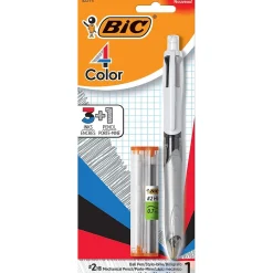 BIC 4 Color Retractable 3+1 Ballpoint Pen and Mechanical Pencil, Medium Point (MMLP1AST) Discount