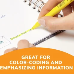 BIC Brite Liner Stick Highlighter, Chisel Tip, Yellow, Dozen (65550) Hot