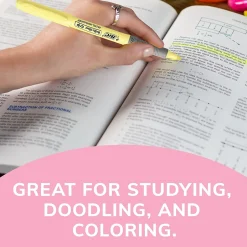 BIC Brite Liner Stick Highlighter with Grip, Chisel Tip, Assorted Pastel Colors, 6/Pack (GBLDP61-AST ) Online