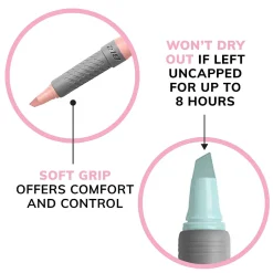 BIC Brite Liner Stick Highlighter with Grip, Chisel Tip, Assorted Pastel Colors, 6/Pack (GBLDP61-AST ) Online