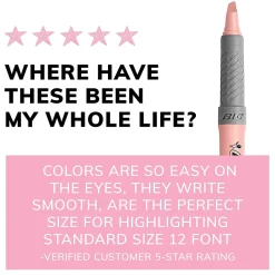 BIC Brite Liner Stick Highlighter with Grip, Chisel Tip, Assorted Pastel Colors, 6/Pack (GBLDP61-AST ) Online