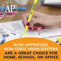 BIC Brite Liner Stick Highlighters, Chisel, Assorted, 5/Pack (BLP51W-AST) Discount