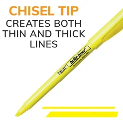 BIC Brite Liner Stick Highlighter, Chisel Tip, Pink, Dozen (65554/BL11PL) Online