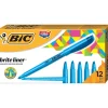 BIC Brite Liner Stick Highlighter, Chisel Tip, Blue, 12/Pack (65552/BL11BE) Sale