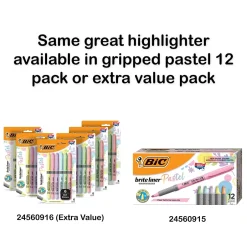 BIC Brite Liner Stick Highlighter, Chisel Tip, Assorted, 24/Pack (BL241AST) Outlet