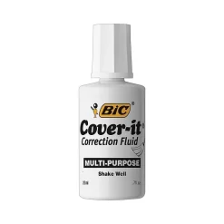 BIC Cover-it Correction Fluid, White (50367/WOC12-WHI) Outlet