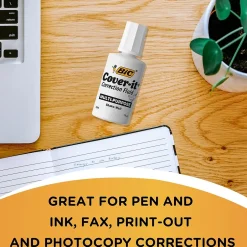 BIC Cover-it Correction Fluid, White (50367/WOC12-WHI) Outlet