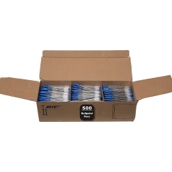 BIC Cristal Xtra Smooth Ballpoint Pen, Medium Point, Blue Ink, 500/Pack (MS500E-BLU)