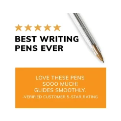 BIC Cristal Xtra Smooth Ballpoint Pen, Medium Point, Blue Ink, 500/Pack (MS500E-BLU)