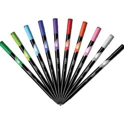 BIC Intensity Fineliner Felt Pens, Fine Point, Assorted Inks, 10/Pack (FPINFAP10-AST) Clearance