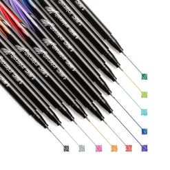 BIC Intensity Fineliner Felt Pens, Fine Point, Assorted Inks, 10/Pack (FPINFAP10-AST) Clearance