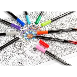 BIC Intensity Fineliner Felt Pens, Fine Point, Assorted Inks, 10/Pack (FPINFAP10-AST) Clearance