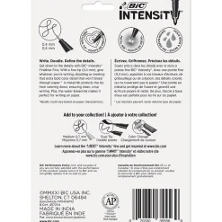 BIC Intensity Fineliner Felt Pens, Fine Point, Assorted Inks, 10/Pack (FPINFAP10-AST) Clearance