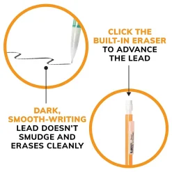 BIC Mechanical Pencils, Assorted Sizes, #2 Lead, 60/Pack (WX7TG026-BLK) Outlet