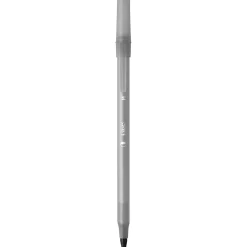 BIC Prevaguard Round Stic Ballpoint Pen, Medium Point, Black Ink, 8/Pack (GSAMP81-BLK) New