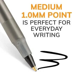 BIC Round Stic Xtra-Life Ballpoint Pens, Medium Point, 1.0mm, Black Ink, 60/Pack (GSM609-BLK) Best