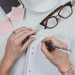 BIC Soft Feel Retractable Ballpoint Pens, Medium Point, Red Ink, 12/Pack (837399) Hot