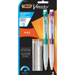 BIC Velocity Max Mechanical Pencil, 0.7mm, #2 Hard Lead, 2/Pack (MPMX7P21-BLK) Sale