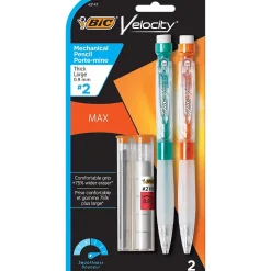 BIC Velocity Max Mechanical Pencil, 0.9mm, #2 Hard Lead, 2/Pack (MPMX9P21BLK) Best
