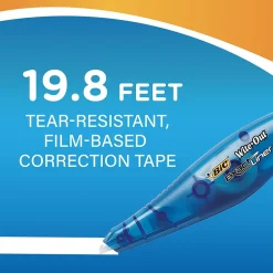 BIC Wite-Out Exact Liner Correction Tape, White, 10/Pack (WOELP10) Discount