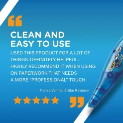 BIC Wite-Out Exact Liner Correction Tape, White, 2/Pack (50744) Online