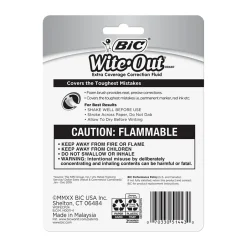 BIC Wite-Out Extra Cover Correction Fluid, 20 ml., 2/Pack (WOFECP24-A-WHI) Online
