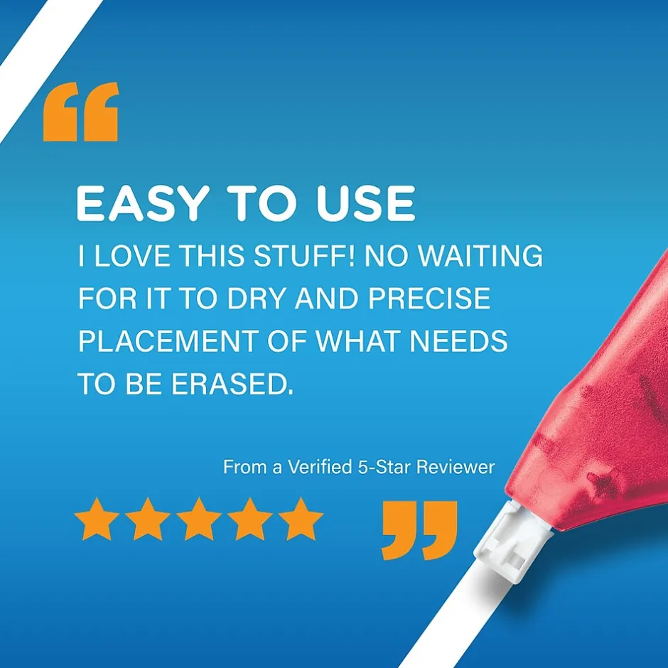 BIC Wite-Out EZ Correct Correction Tape, White, 2/Pack (50592) Online