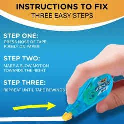 BIC Wite-Out Mini Correction Tape, White, 3/Pack (WOTMP31-WHI) Clearance