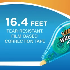 BIC Wite-Out Mini Correction Tape, White, 3/Pack (WOTMP31-WHI) Clearance