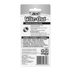 BIC Wite-Out Quick Dry Correction Fluid, 20 ml., White (50605/WOFQD12) Outlet