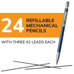 BIC Xtra Precision Mechanical Pencils, 0.5mm, #2 Hard Lead, 24/Pack (MPLMFP241-BLK) Discount